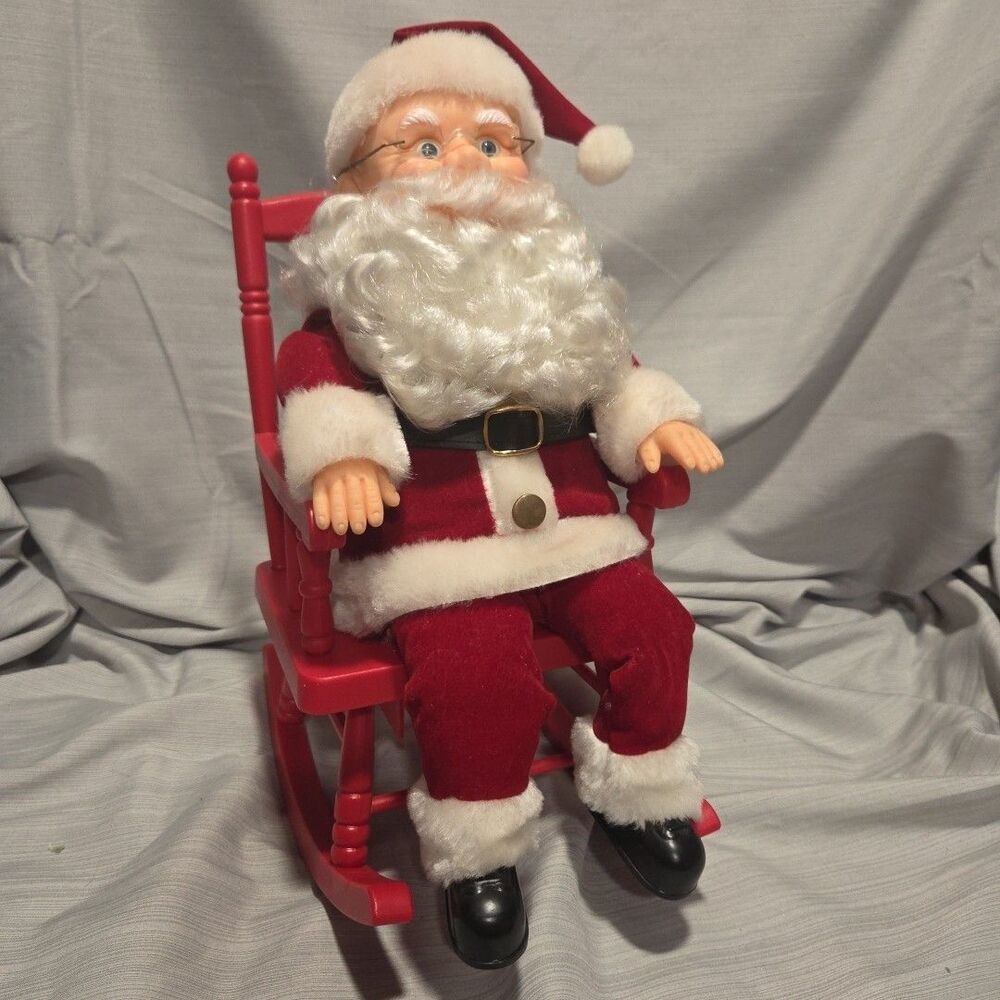 Holiday Time Rocking Santa Claus Music Works